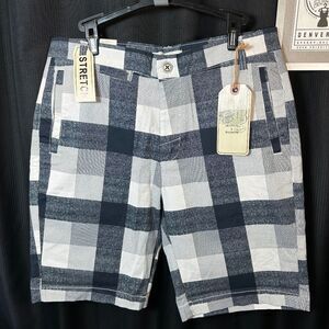 HUDSON & BARROW® | Men’s Plaid Shorts | W-32 | NEW w/ TAGS